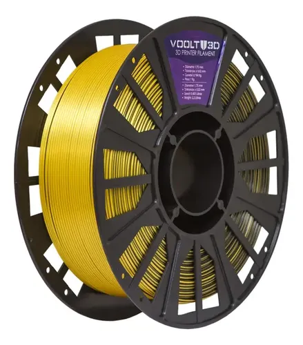 PLA Duo Color Shadow Dourado e Preto V-Silk - 1kg