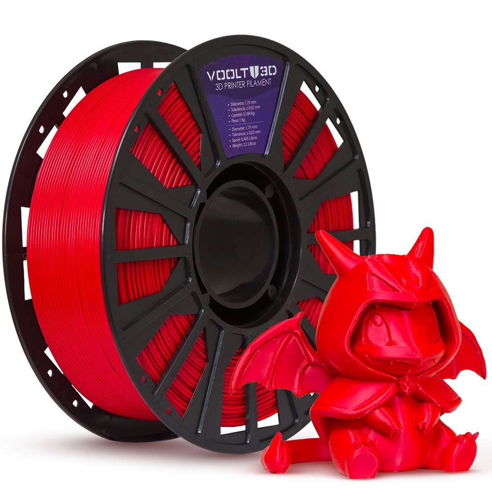 PLA Vermelho Solido - 1kg