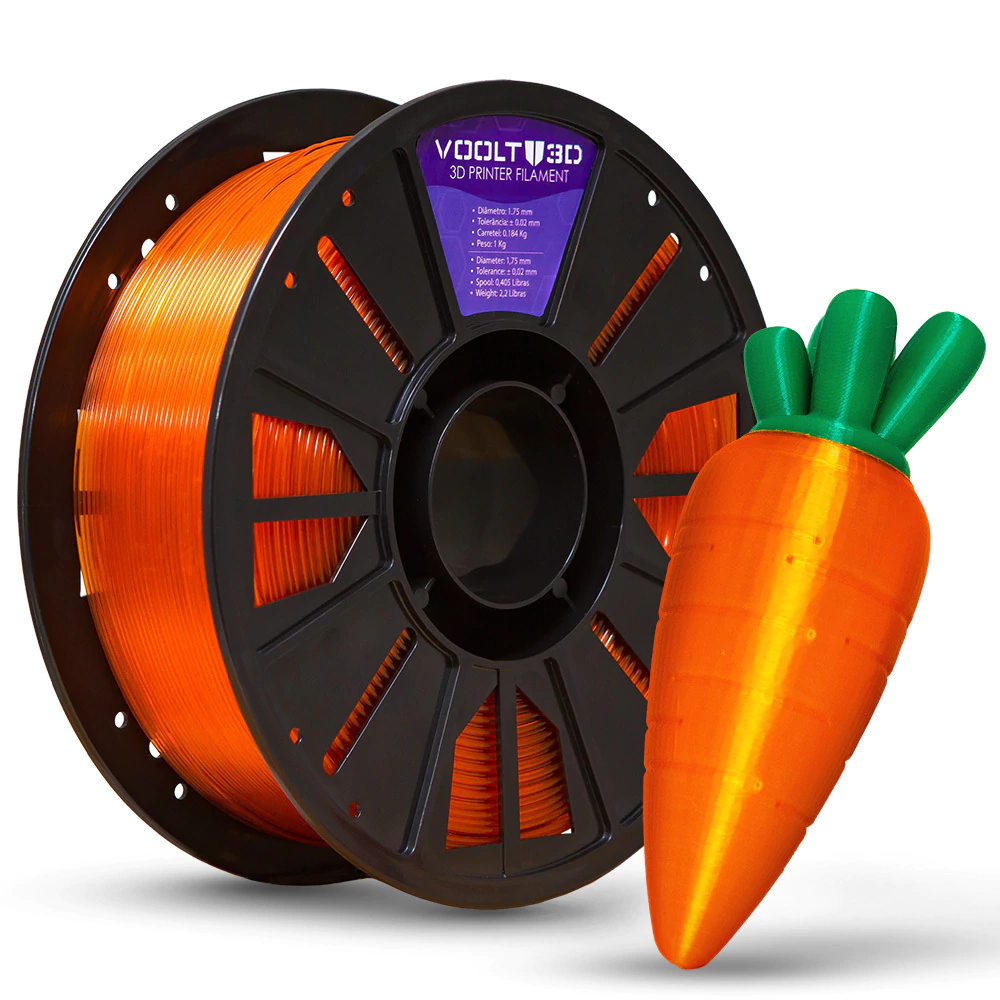 PETG Laranja Translucido