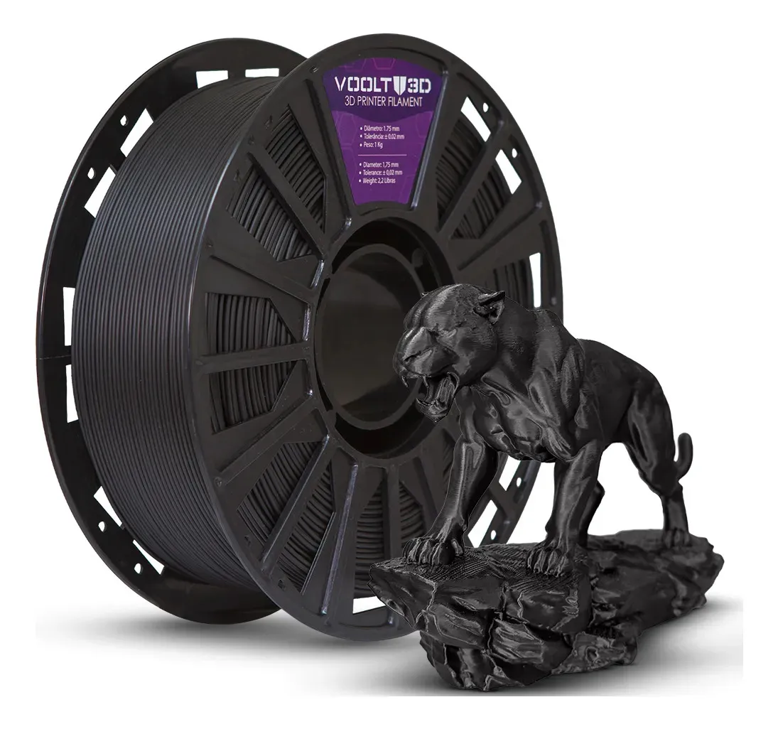 PLA Preto Velvet - 1kg