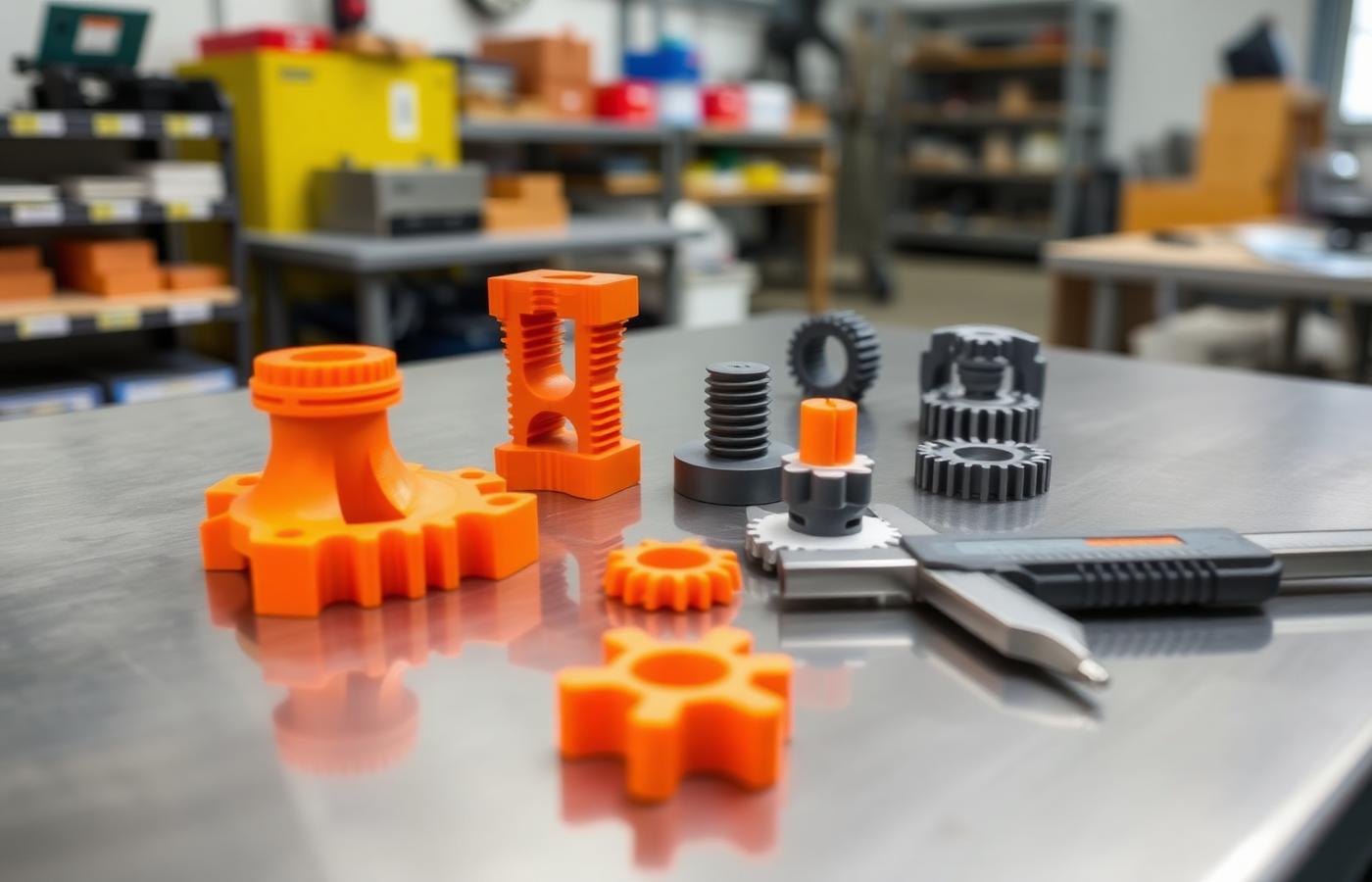 Peças impressas em 3D com acabamento técnico
